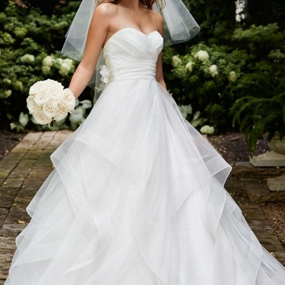 WTOO Ivory Strapless Wedding Gown 14 GUC